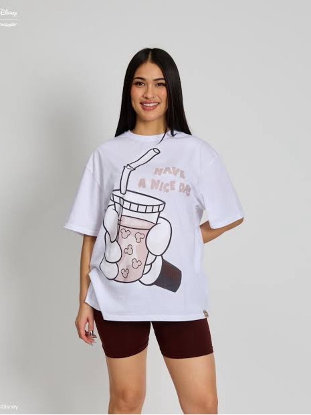 Disney Cakeworthy oversized Have a Nice Day Mickey Coffee T shirt dress 3X